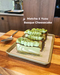 Matcha & Yuzu Basque Cheesecake